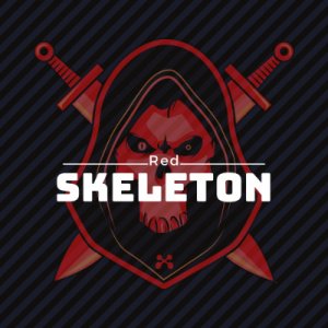 red skeleton logo