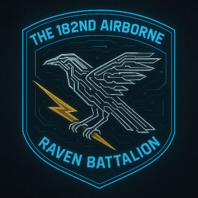 182nd Airborne Raven Battalion logo